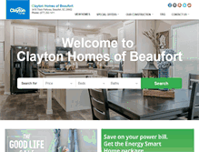 Tablet Screenshot of claytonhomesofbeaufort.com